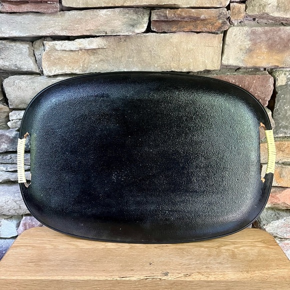 VTG Mid-century Modern Tray Turquoise Serving Handles Tilso Japan Fiberboard MCM - Picture 5 of 5